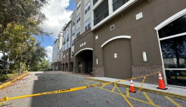 The Rialto apartment complex on Sand Lake Road was evacuated following structural concerns on March 19. (Spectrum News)