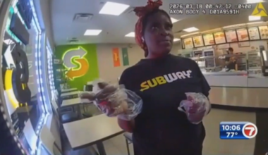 Bodycam video shows Miami Beach officers arresting armed Subway employee who made threats over parking spot - WSVN 7News | Miami News, Weather, Sports