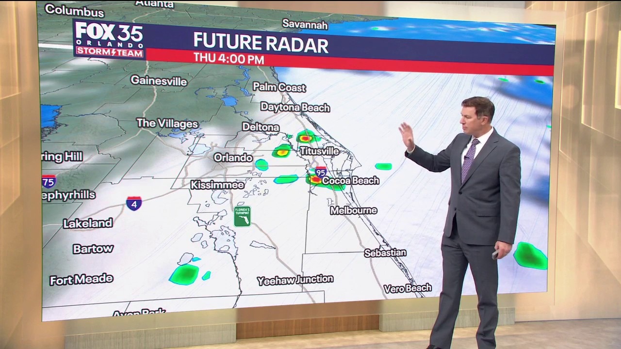 Orlando AM Weather Forecast: Lower rain chances Thursday