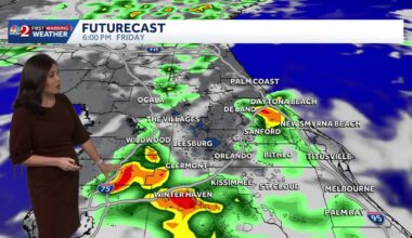Hot, humid Friday across Central Florida with afternoon storms