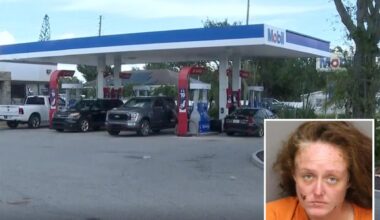 Florida woman set on fire at gas station after refusing to give stranger money, police say
