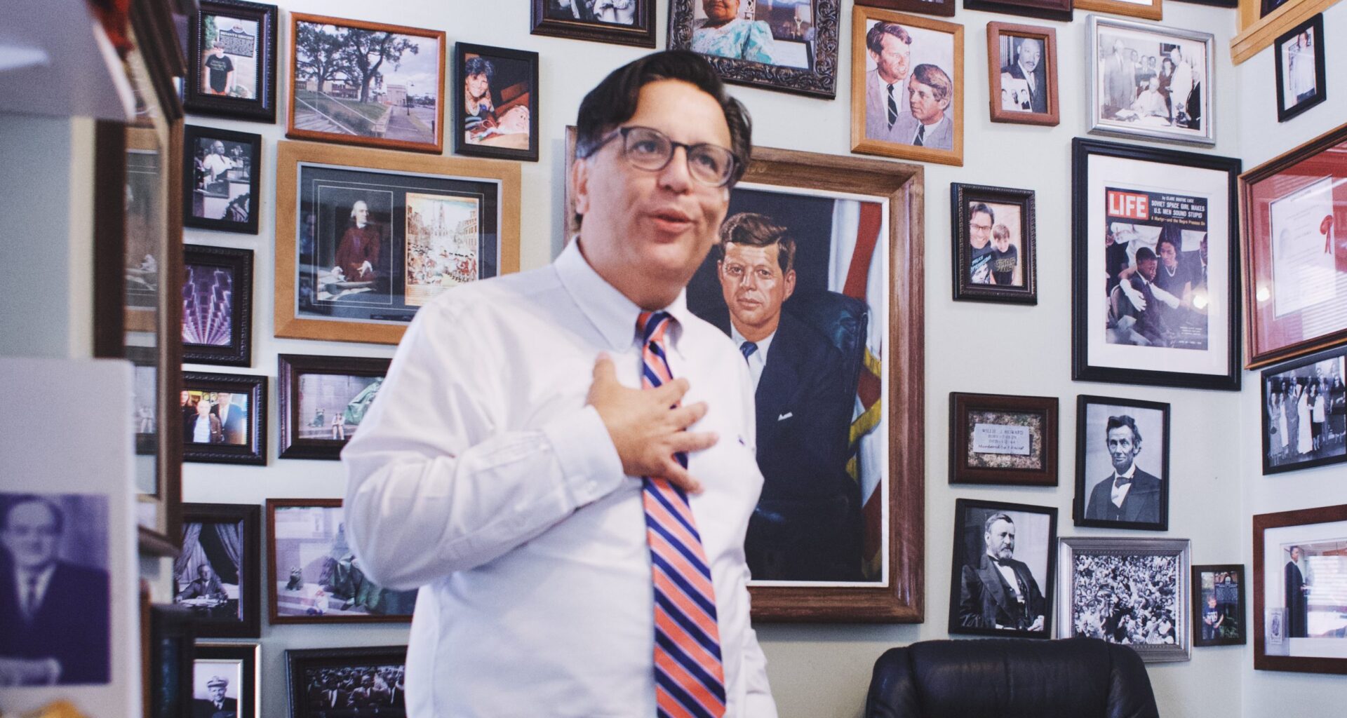 Tampa City Councilman Luis Viera leaves city hall in November—and he has to take all the stuff in his office with him