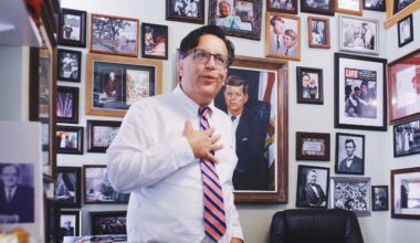 Tampa City Councilman Luis Viera leaves city hall in November—and he has to take all the stuff in his office with him