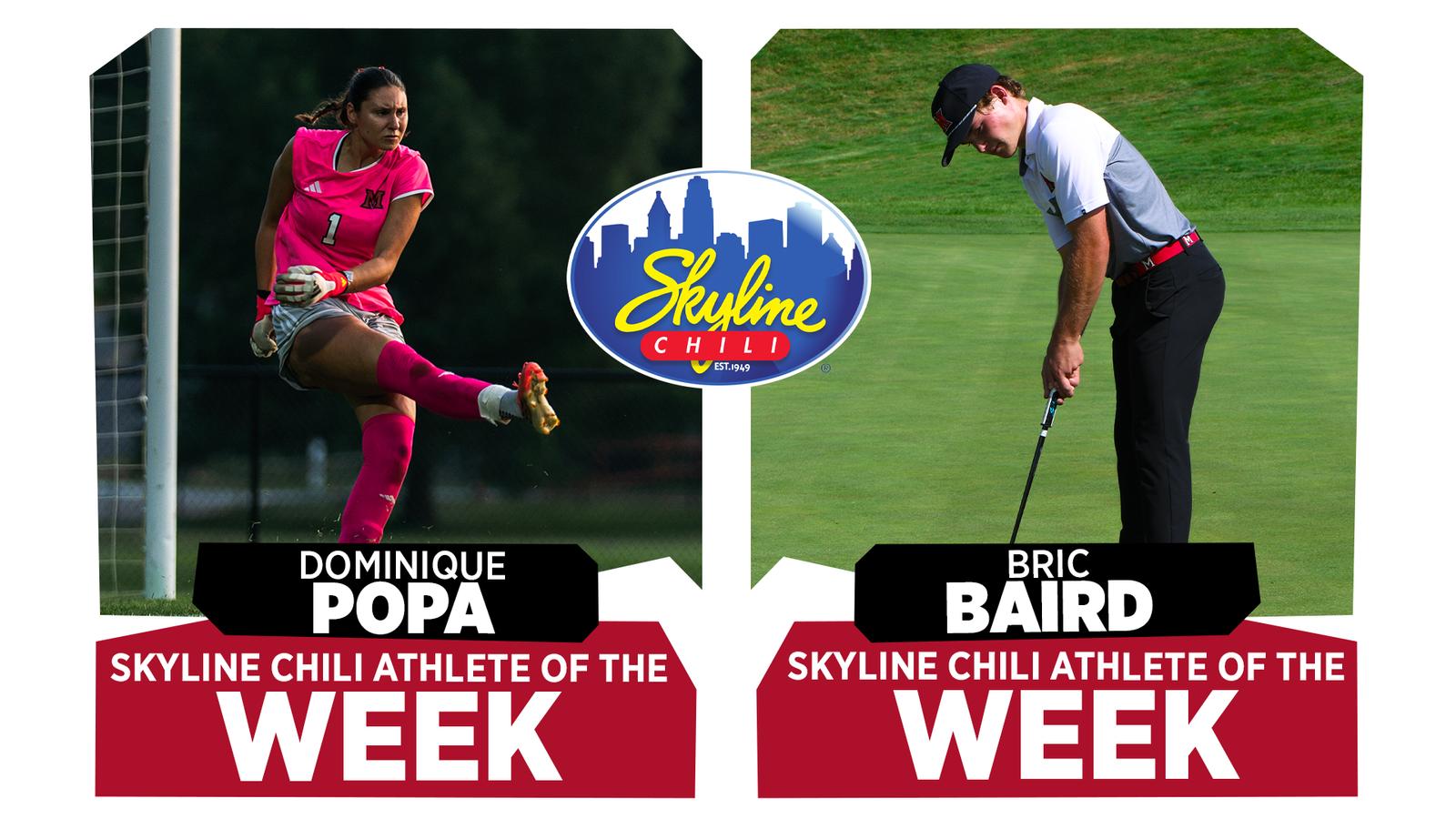 Popa, Baird Named Miami Athletes of the Week