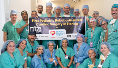 Florida’s first pediatric robotic heart surgery showcases the power of academic medicine