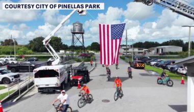 Tampa Bay area veteran leads 'Alive Ride' through Pinellas Park on 20th anniversary of survival