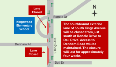 South Kings Avenue Lane Closure Begins Sept. 8