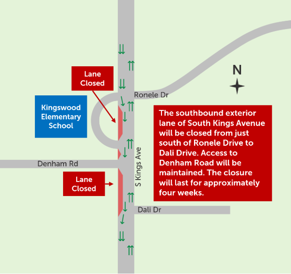 South Kings Avenue Lane Closure Begins Sept. 8