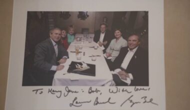 Former Florida governor treasures signed presidential menu from Sept. 10, 2001