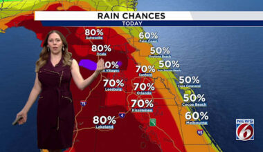 Heavy rain threat ramps up across Central Florida through Labor Day weekend
