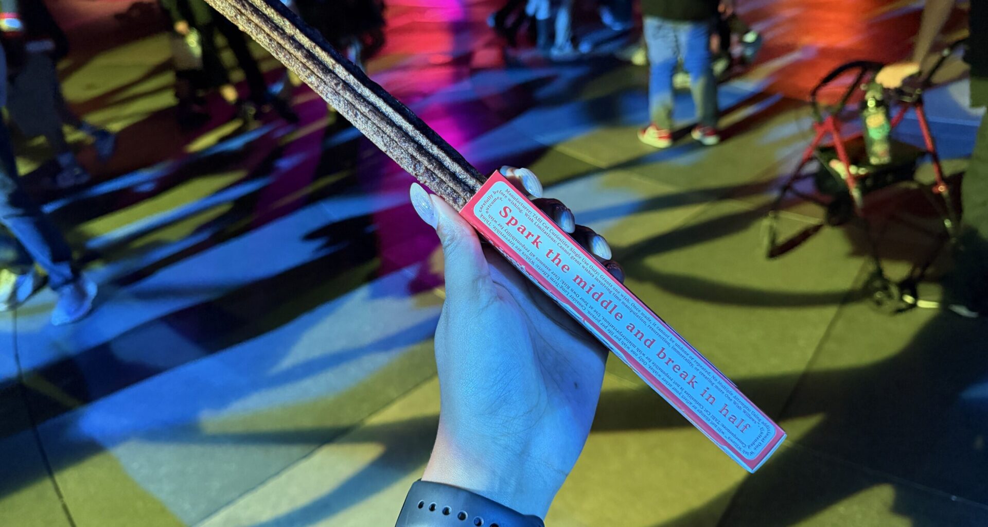 The One Wish churro, inspired by the film Obsession and a play on the One Wish Willow, is available exclusively at Universal Studios Hollywood for Halloween Horror Nights.