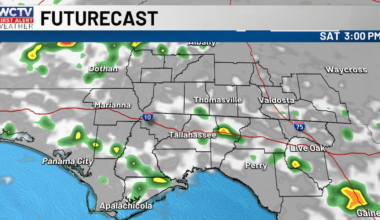 Rain likely this afternoon, more chances for showers through the holiday weekend for Tallahassee, the Big Bend and South Georgia