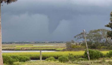 Funnel cloud spotted near Fort Caroline in Duval County