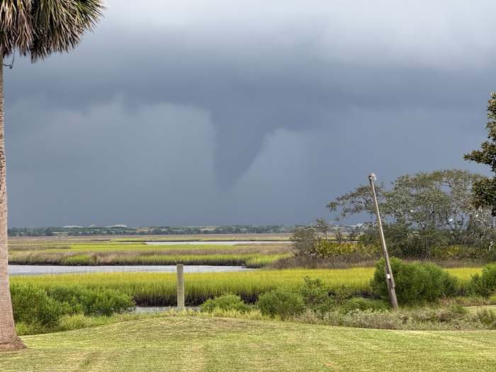 Funnel cloud spotted near Fort Caroline in Duval County