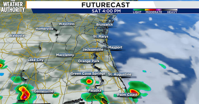 Scattered storms possible across Southeast Georgia, Northeast Florida to start Labor Day Weekend