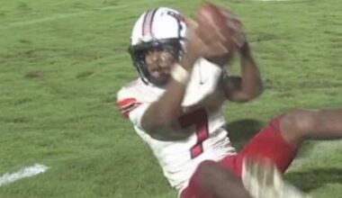 ANDREW MCCOY JR. WITH AN INSANE CATCH.. HOW DID HE BRING THAT IN?? 👀👀