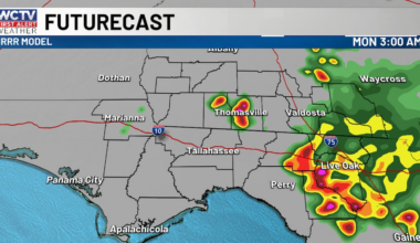 Hot Sunday, strong storms possible this evening for Tallahassee, the Big Bend and South Georgia