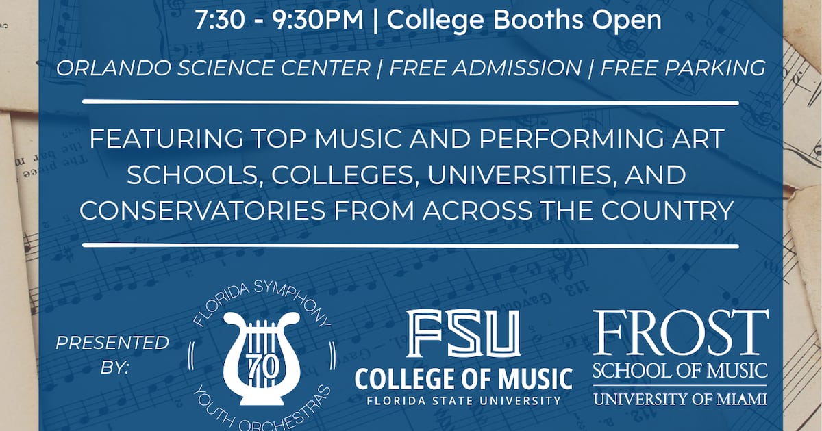 Florida Music College Fair offers access to 50+ schools