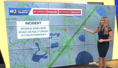 Deadly crash shuts down stretch of Apopka Vineland Road