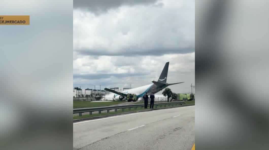 Witness recalls near-miss as Amazon cargo plane crash kills five in Miami