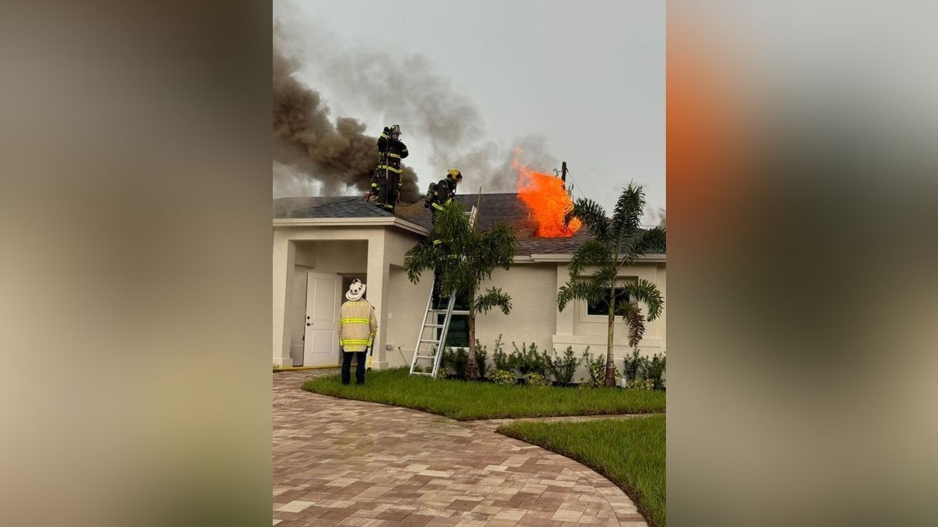 St. Lucie firefighters extinguish blaze in attic of new, unoccupied home