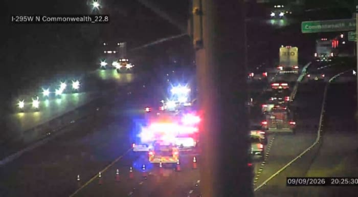Motorcyclist critically injured in crash on I-295 near Commonwealth Avenue: FHP