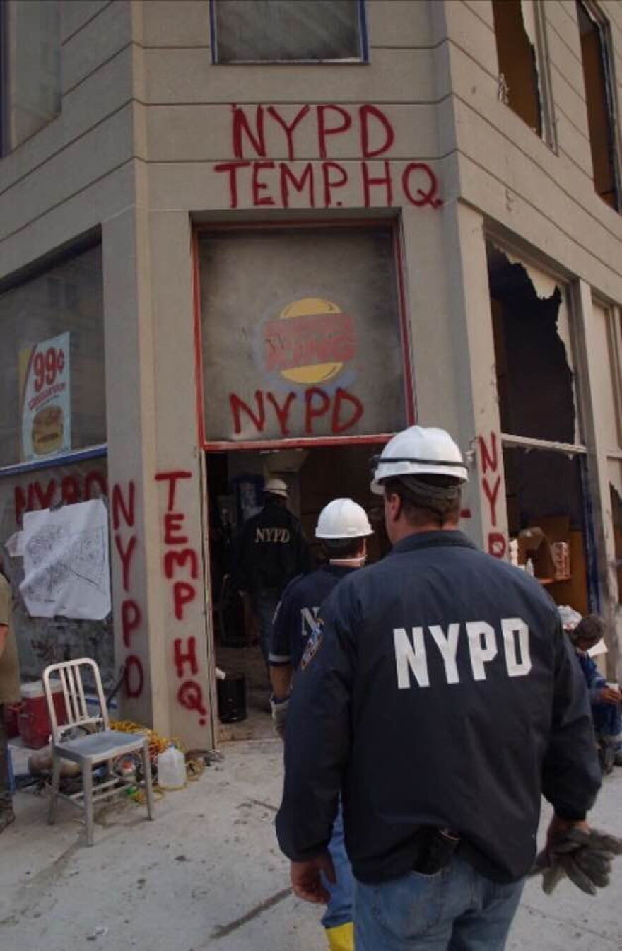 In the days following 9/11 the Burger King on Liberty Street a block away became the NYPD's temporary headquarters, a makeshift morgue and a medical support hub.