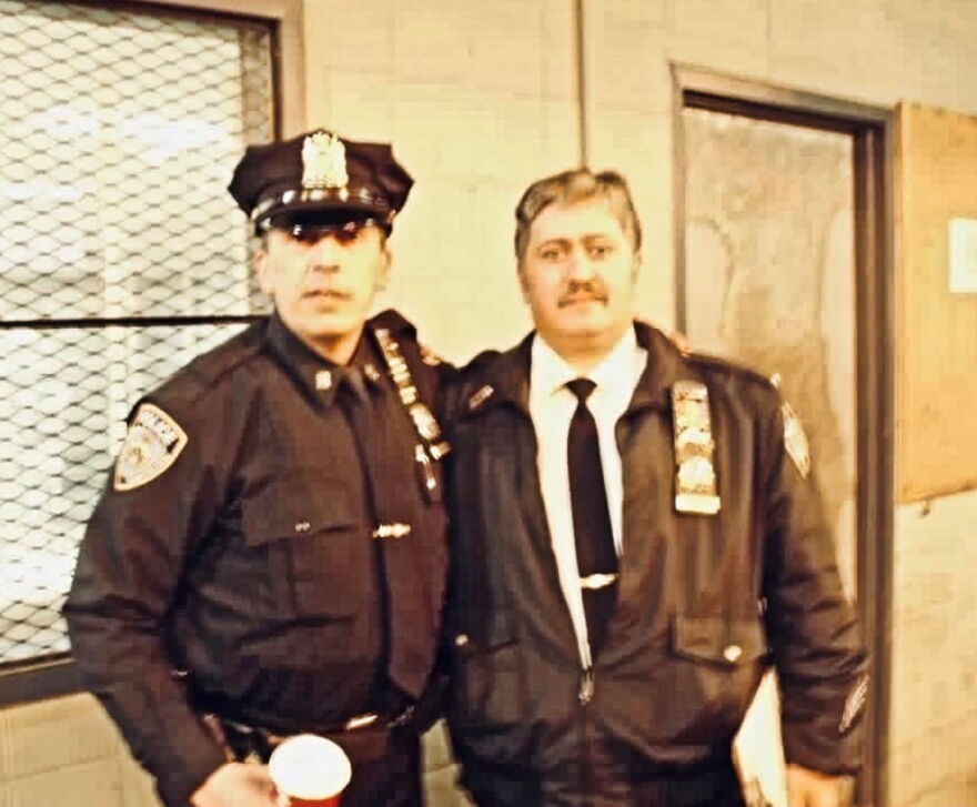 Chuck Diaz (right) pictured with Inspector Audio Rammairone.