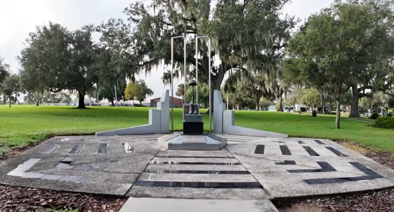 The Global War on Terrorism Freedom Memorial is located at Lakeland Veterans Memorial Park. Its design features a life-size replica of the Soldier's Cross. It sits alongside a sculpture of the World Trade Center Twin Towers.