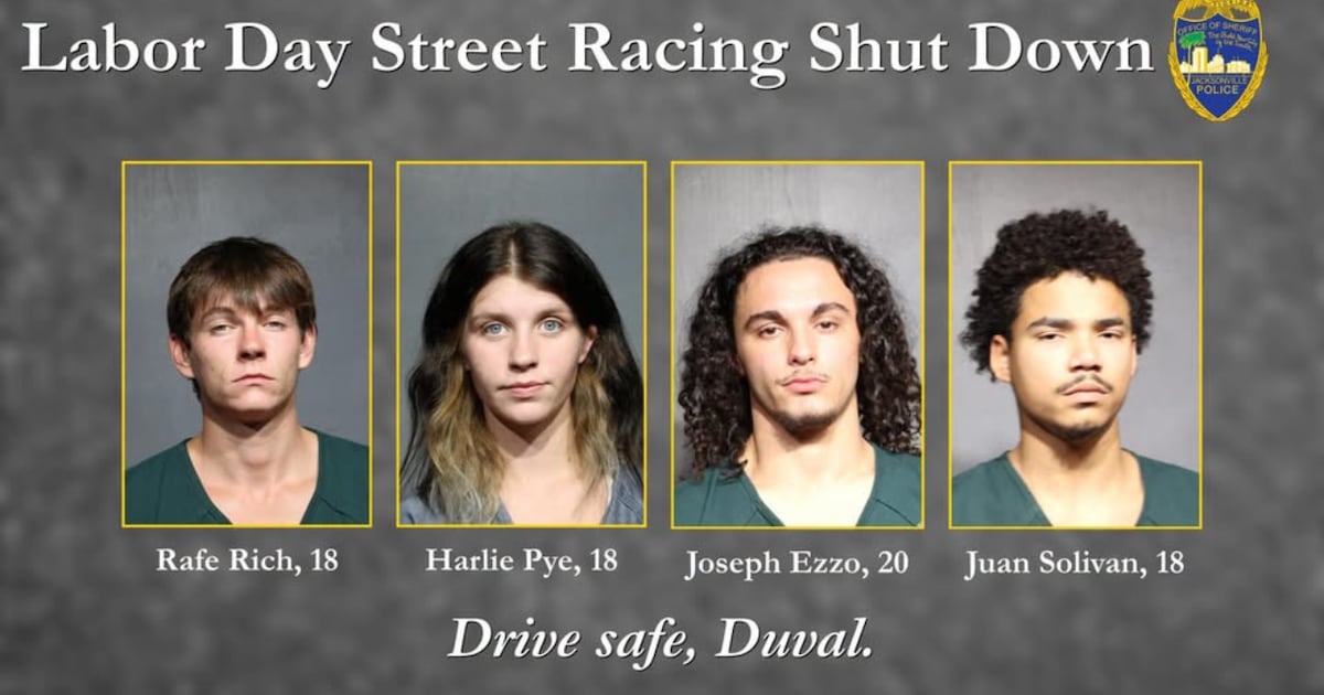 Four arrested at Labor Day street race in Jacksonville