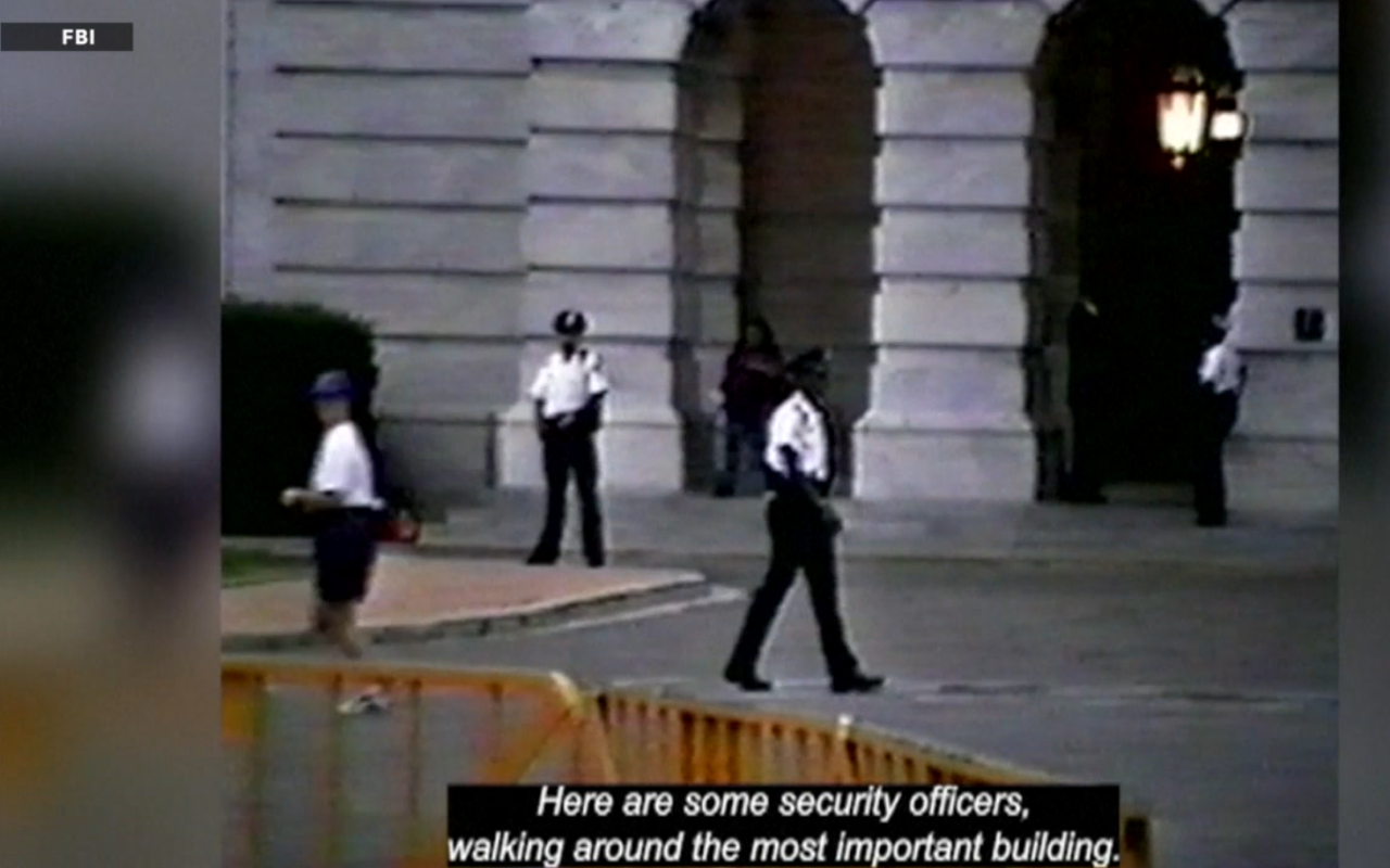 Surveillance footage from U.S. Capitol