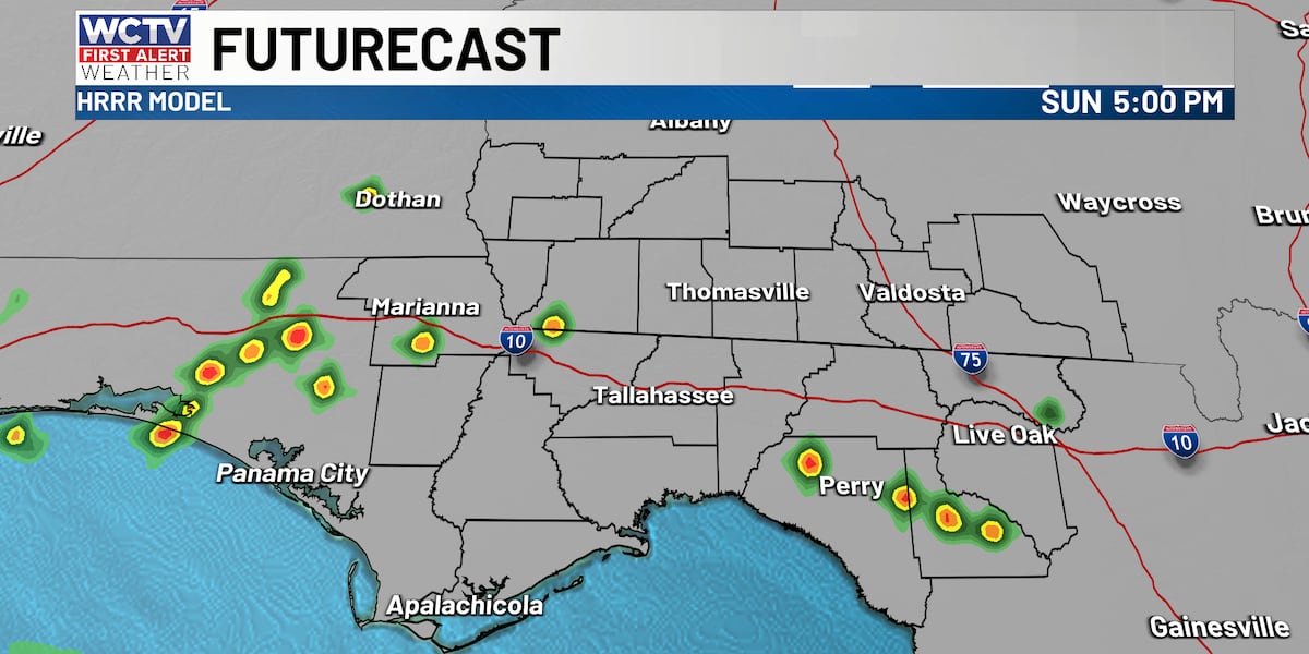 Less showers, more heat today for Tallahassee, the Big Bend and South Georgia 🔥