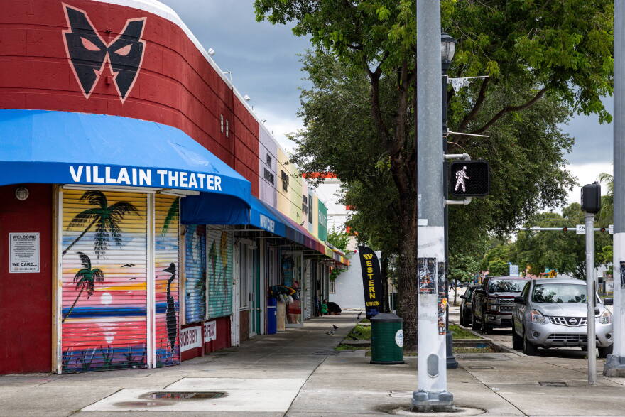 Storefronts are seen along a street in Little Haiti on Sept. 2, 2026, in Miami, Fla.