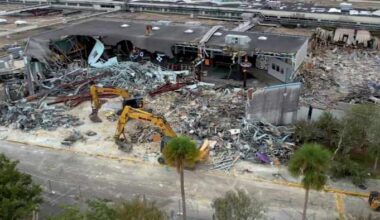 Drone video shows crews tearing down iconic Regency Square Mall