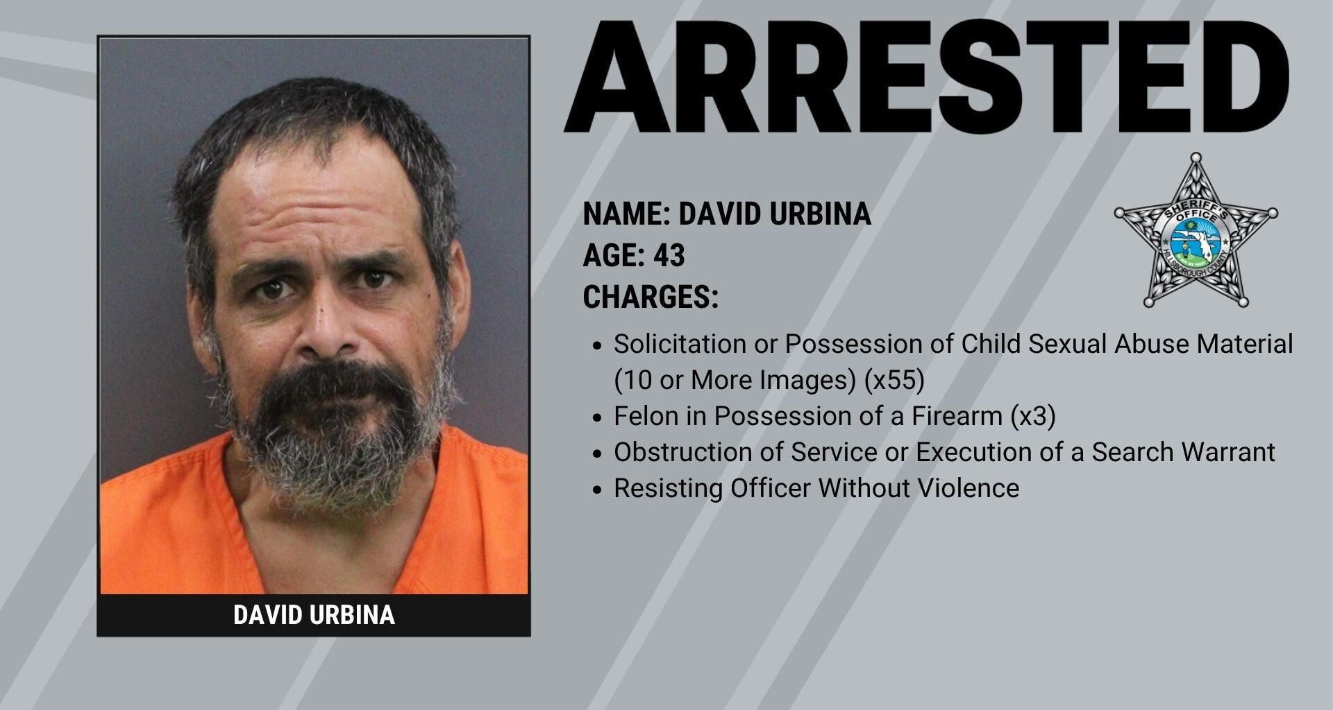 Child Sexual Abuse Material Investigation Leads to Armed Standoff, Arrest in Plant City