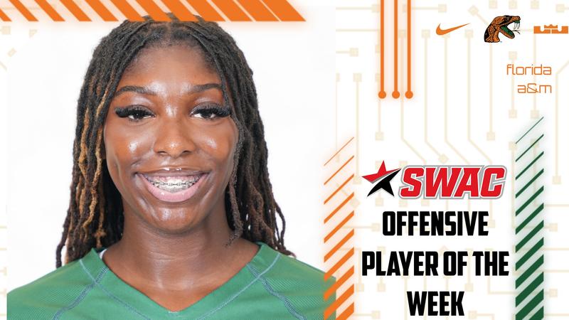 Trantham with a SWAC Weekly Honor