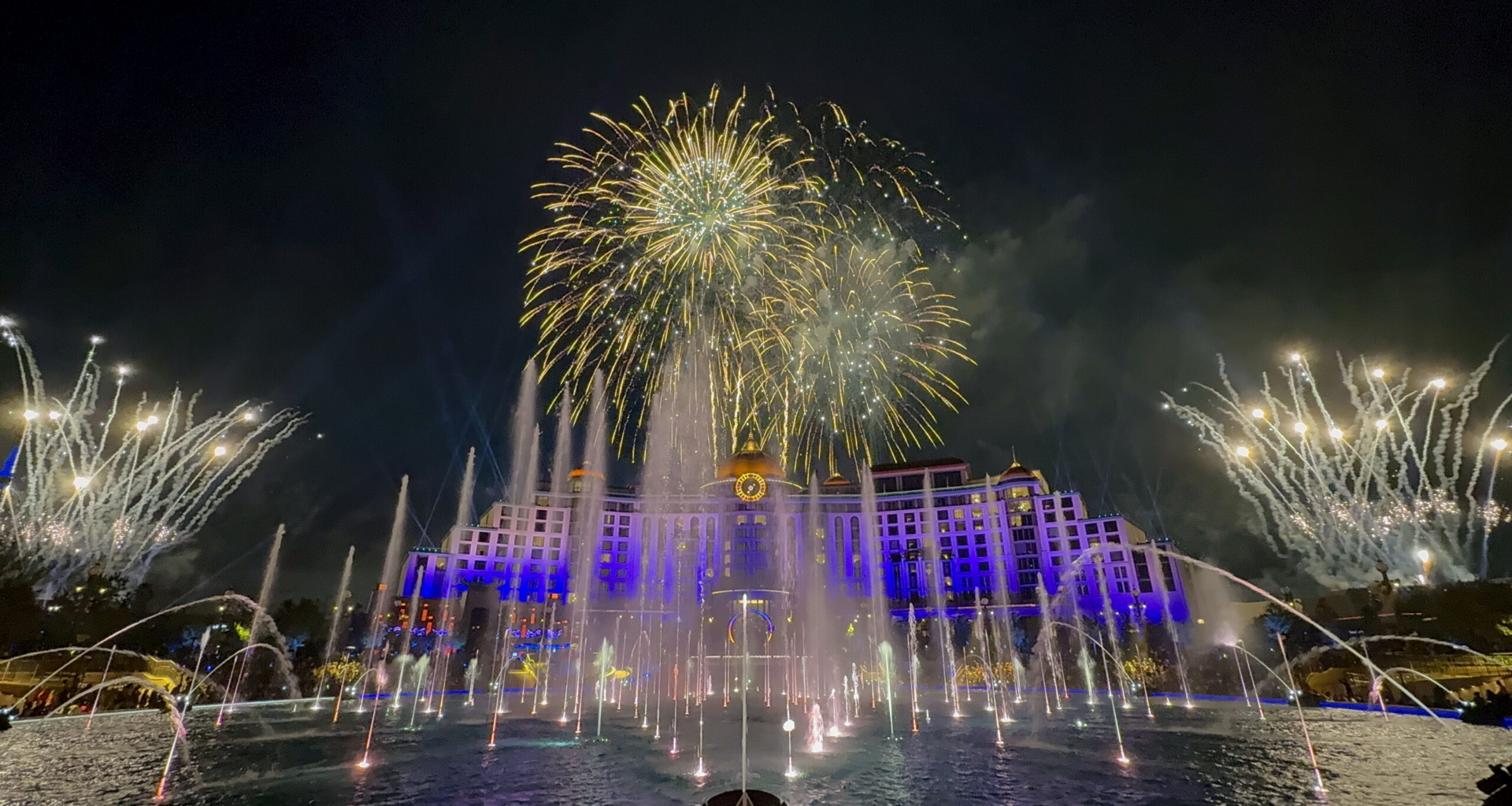 Universal Celestial Goodnight nighttime spectacular with fireworks at Epic Universe