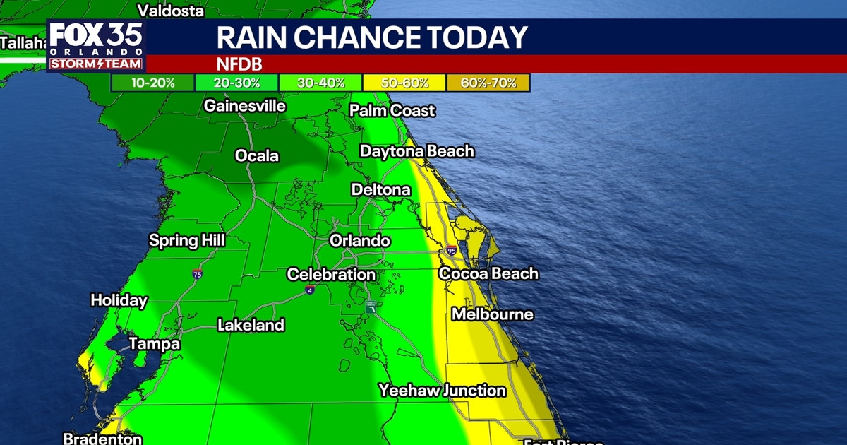 Orlando weather: Drier air moving through Central Florida