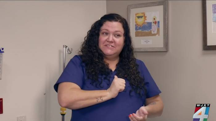 Deaf nurse at Jacksonville hospital inspires next generation of healthcare workers