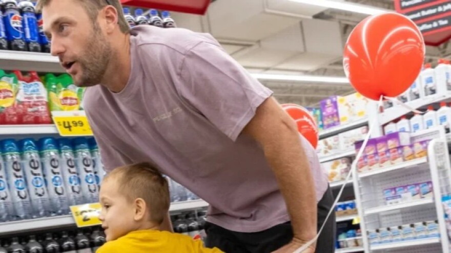 Jacksonville Jaguars punter Logan Cooke helped families affected by childhood cancer enjoy a shopping spree inside a Winn-Dixie in Jacksonville's Arlington neighborhood on Tuesday, Sept. 8, 2026. Winn-Dixie and the Tom Coughlin Jay Fund combined to provide groceries to 31 families during the middle of Childhood Cancer Awareness Month.