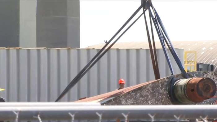 Pieces of USS Jacksonville submarine arrive in River City for future downtown display