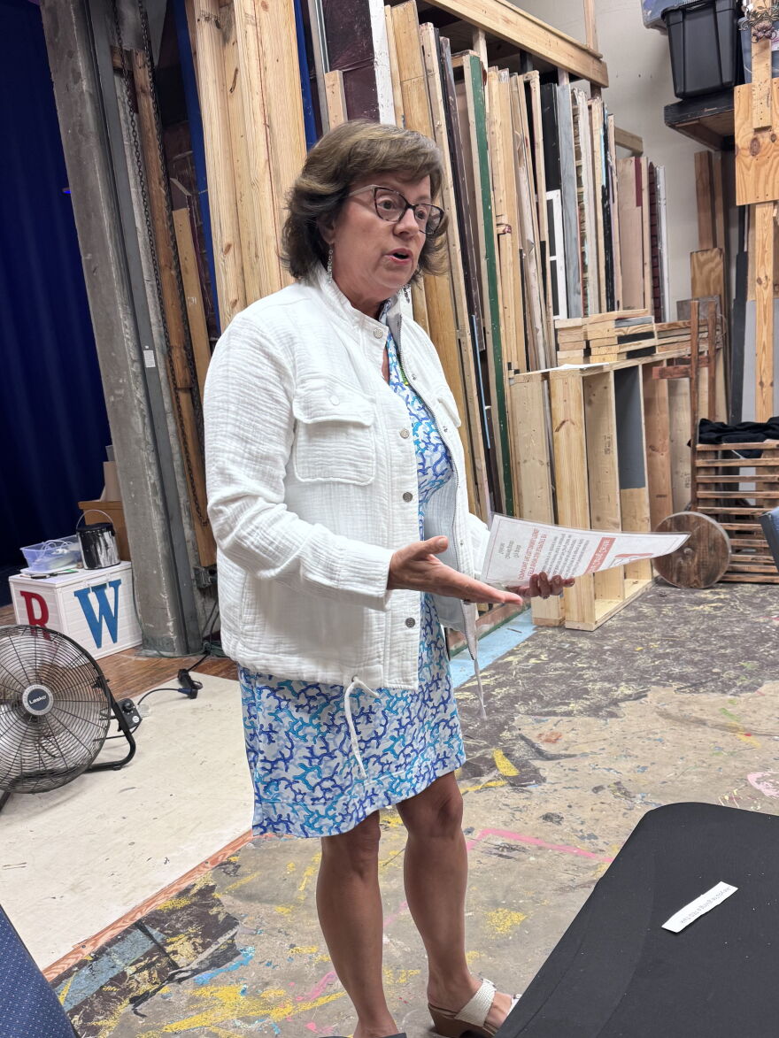Actor reading monologue during audition at Cultural Park Theatre