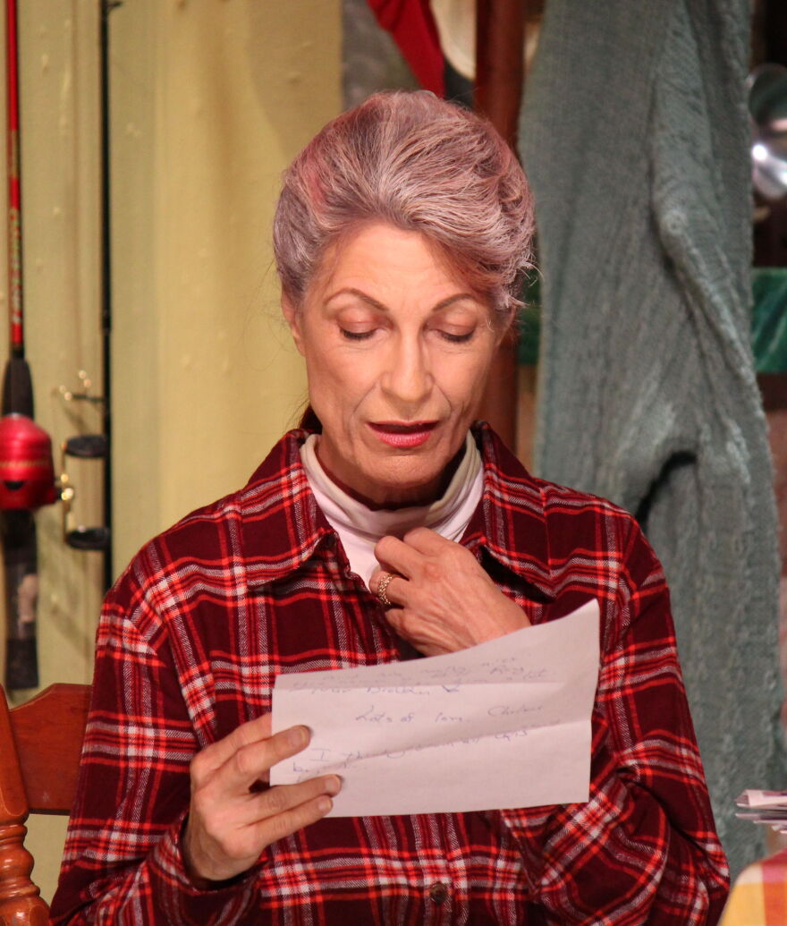 Gerrie Benzing as Ethel Thayer in 'On Golden Pond' at Cultural Park Theatre in 2019.