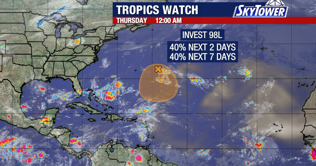 Atlantic disturbance Invest 98L rebounds with 40% chance of development