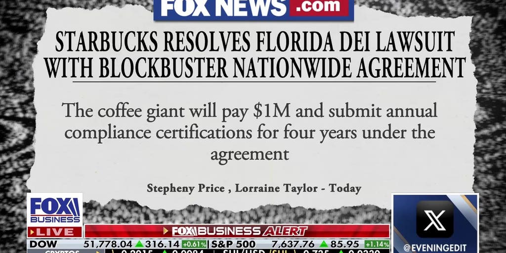 Starbucks resolves Florida DEI lawsuit with nationwide agreement