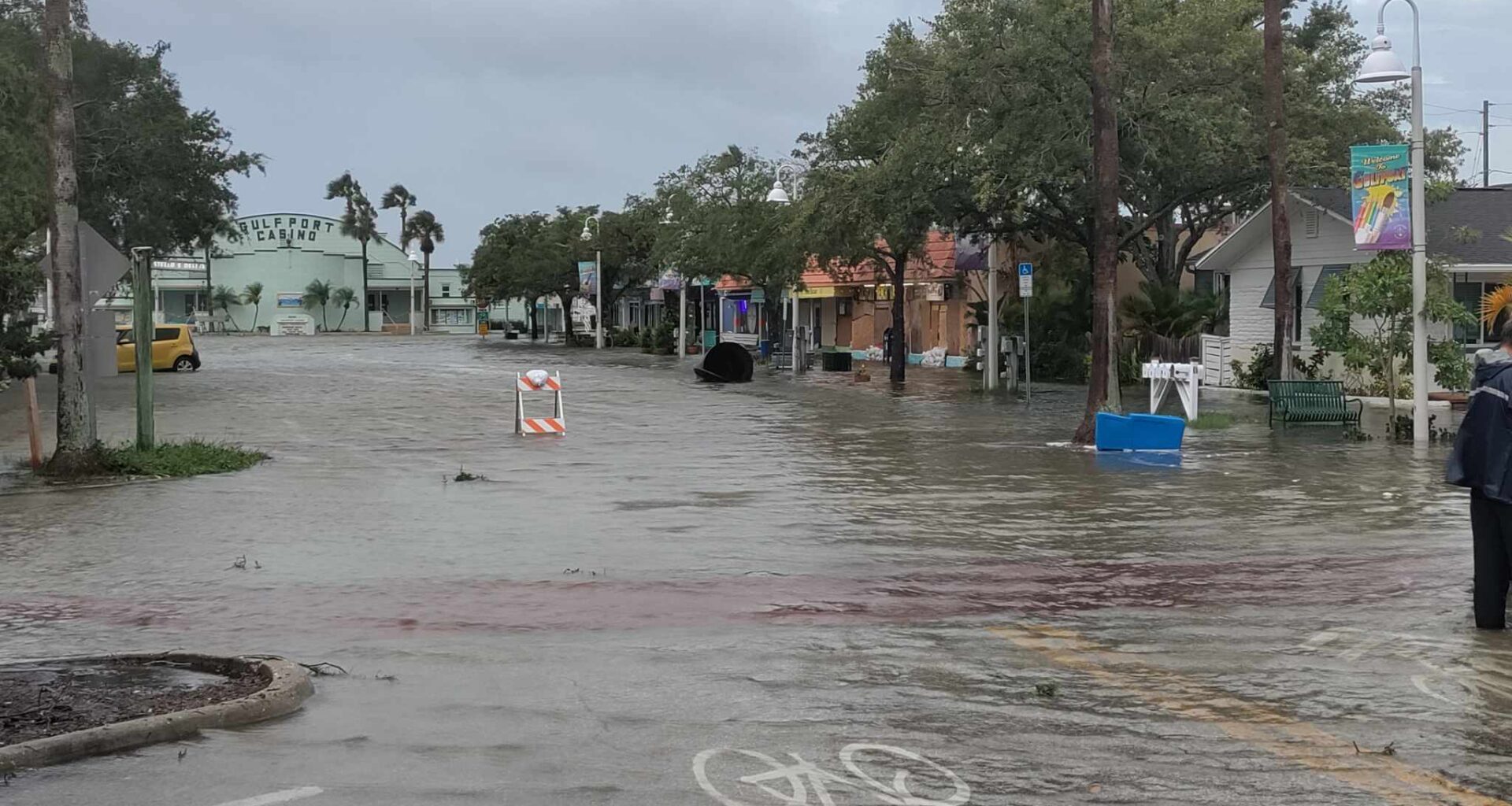 Hurricane Idalia storm surge Gulfport Florida wmnf