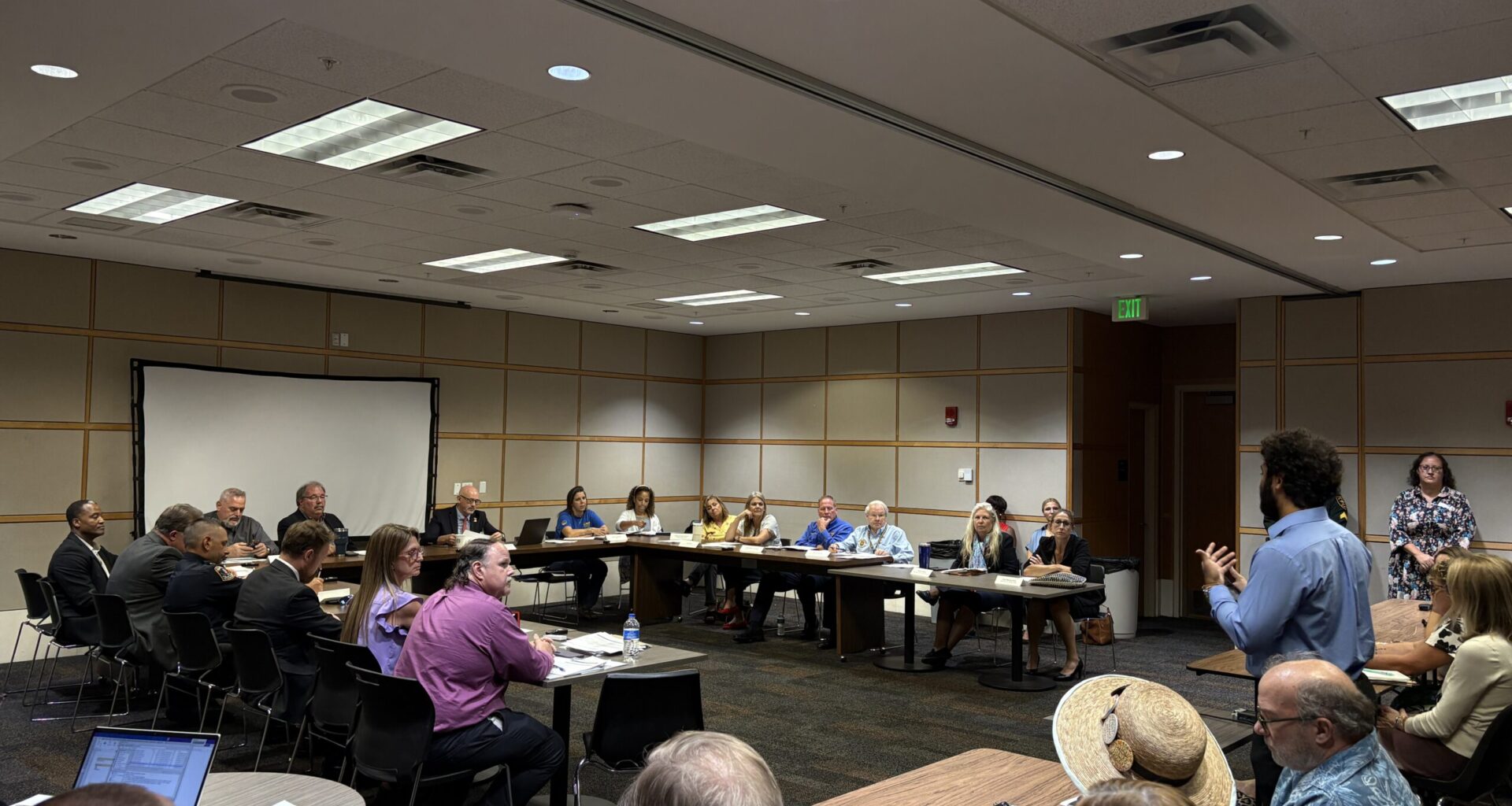 Pinellas County Public Safety Council meeting on September 14th at Pinellas County Justice Center. Photo by Luiza Campos.