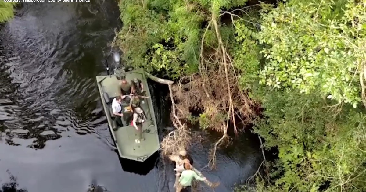 Video: Deputies rescue 2 men sitting on tree limb after boat capsized in Hillsborough River