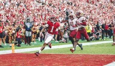 No. 10/10 Alabama Outlasts Delays, Rolls Past Florida State, 50-36