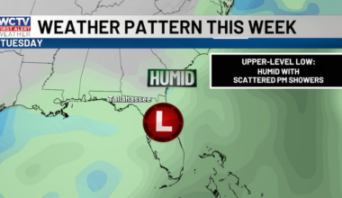 Eyeing some fall-like weather late in the week for Tallahassee, the Big Bend and South Georgia